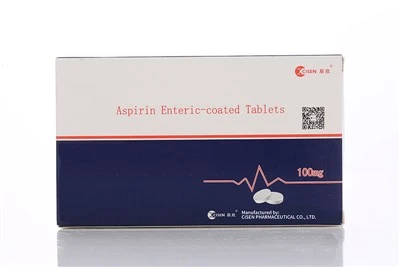 Tabletas con cubierta entérica de aspirina